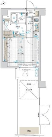 フュージョナル千住大橋の物件間取画像